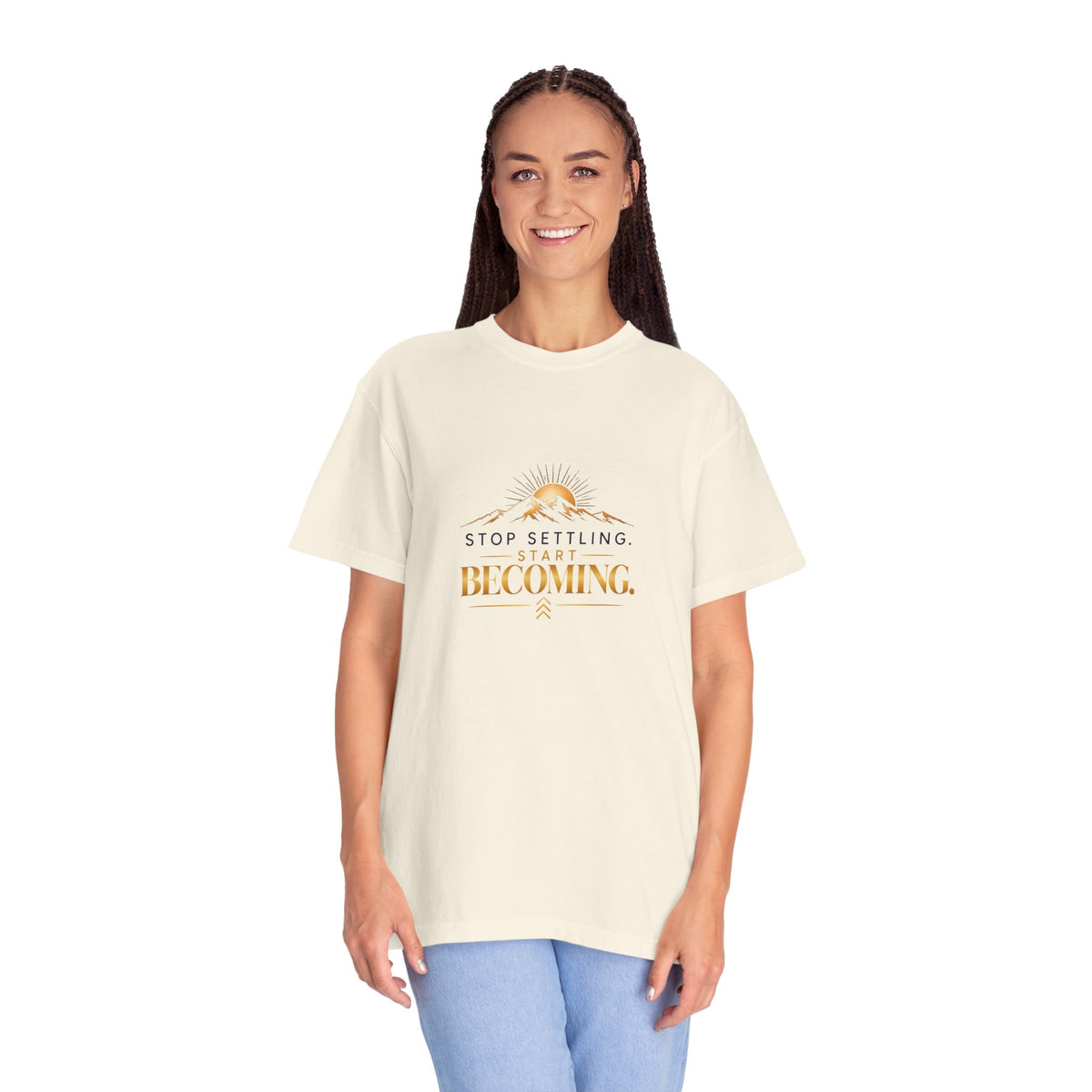 Stop Settling, Start Becoming™ Premium Tee